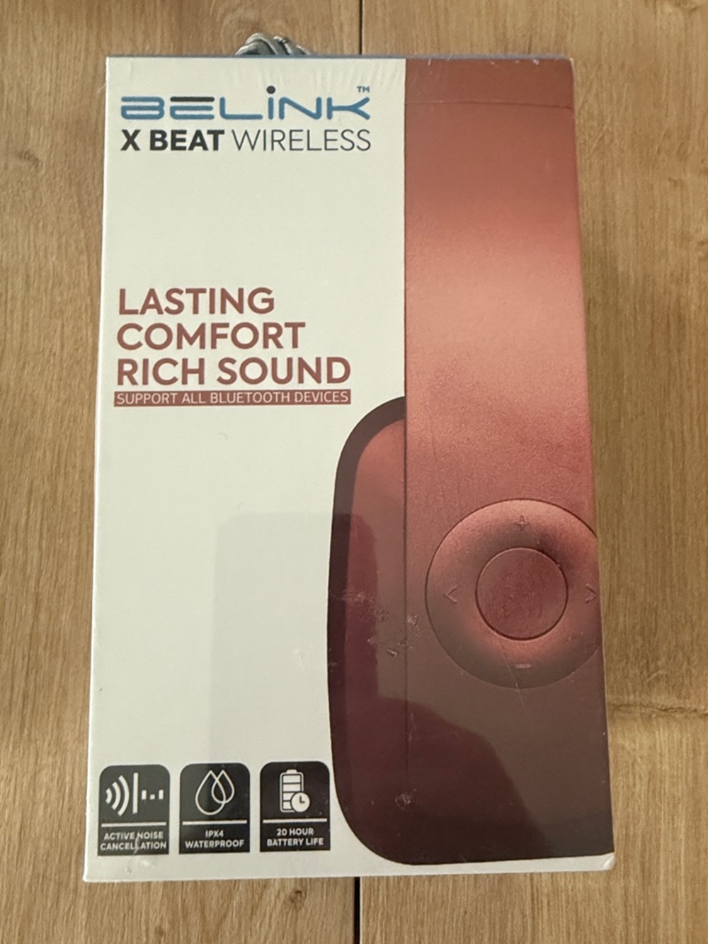X Beat Wireless On-Ear Headphones - Metallic Red